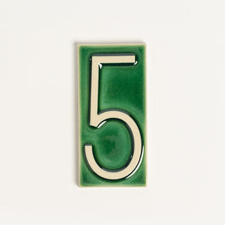 House Number Tile, Emerald Isle