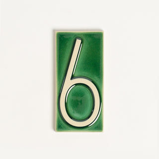 House Number Tile, Emerald Isle