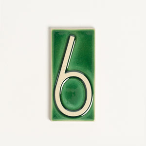 House Number Tile, Emerald Isle