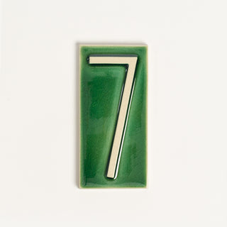 House Number Tile, Emerald Isle