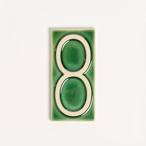 House Number Tile, Emerald Isle