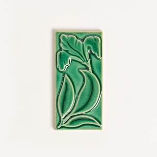 House Number Spacer Tile, Emerald Isle Iris