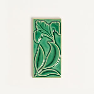 House Number Spacer Tile, Emerald Isle Iris