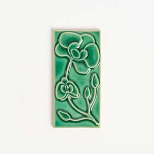 House Number Spacer Tile, Emerald Isle Orchid