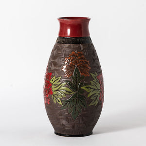 Hand Thrown Homage French Red Vase #03
