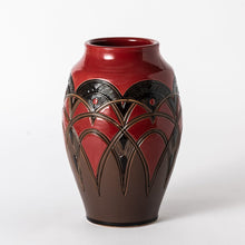 Load image into Gallery viewer, Hand Thrown Homage French Red Vase #05
