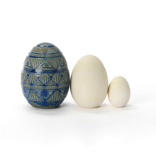Load image into Gallery viewer, Hand Carved Large Egg #258

