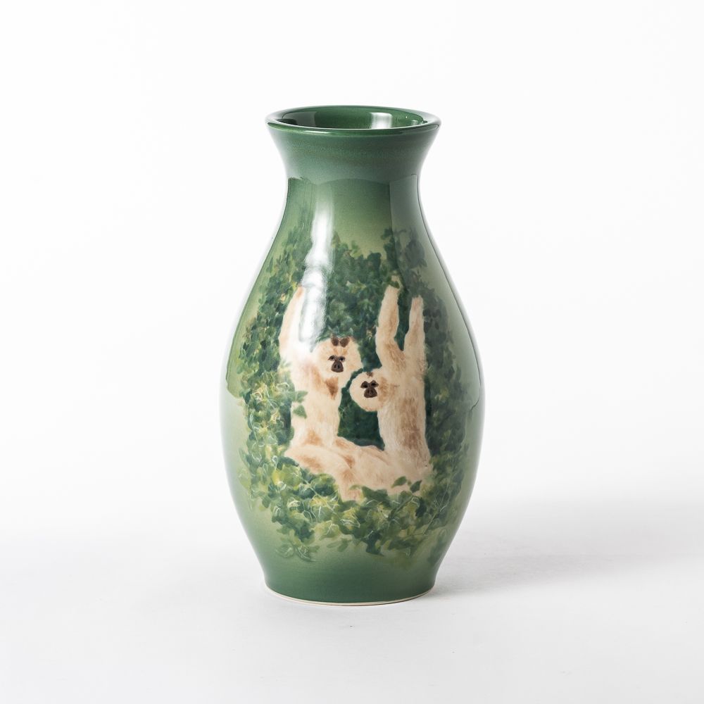 Hand Thrown Animal Kingdom Vase #12