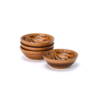 Emilia Mini Bowls Set of 4, Chestnut