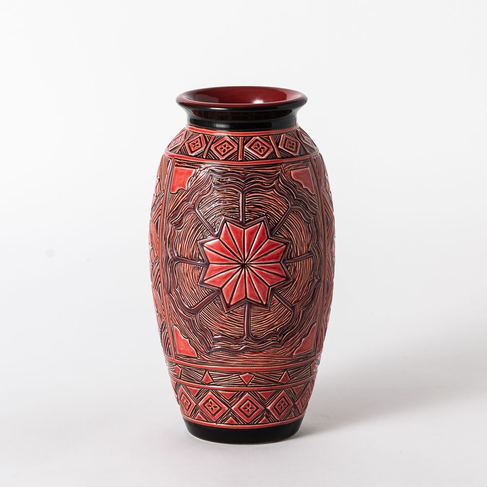 Historian Choice ⭐| Hand Thrown Homage French Red Vase #13