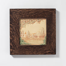 Load image into Gallery viewer, Cincinnati Skyline Tile Hand Painted
