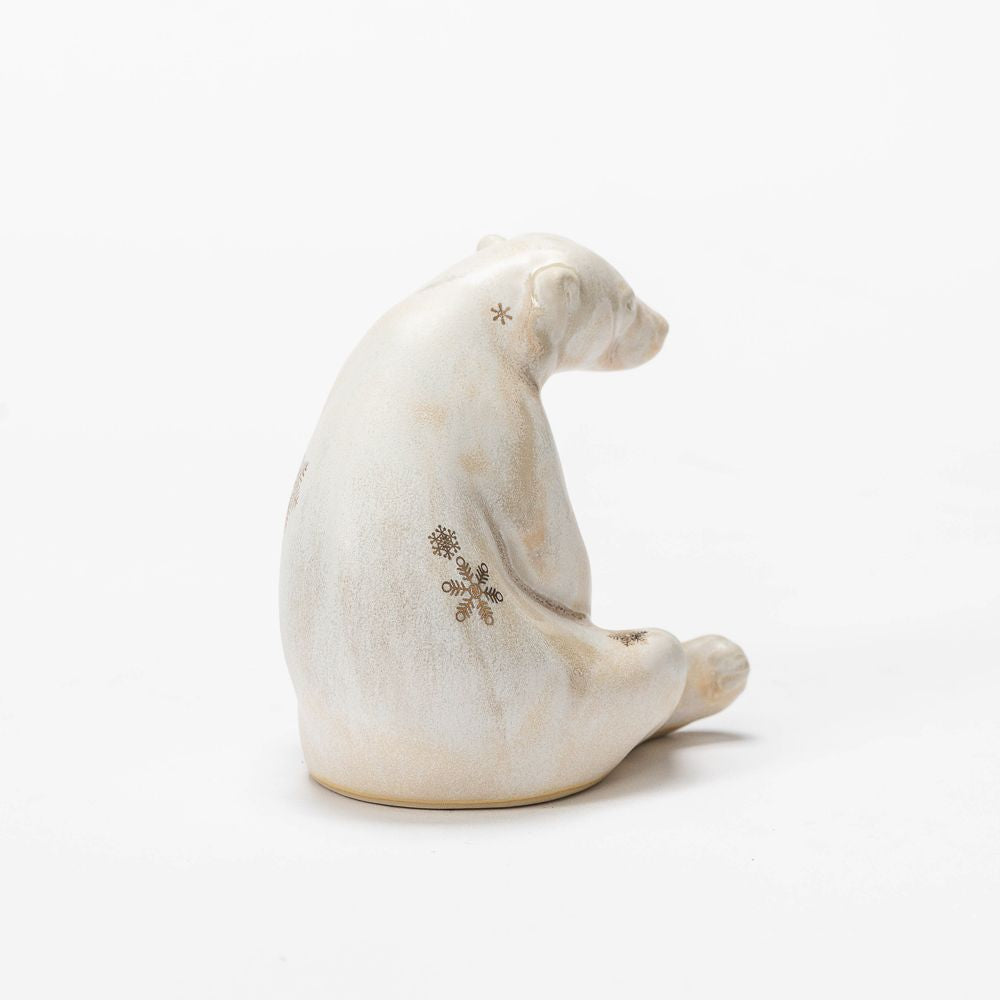 Abel Bear Figurine, Snowflake -Morning Frost