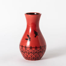 Load image into Gallery viewer, Hand Thrown Homage French Red Vase #09
