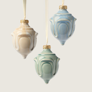 Finial Studio Ornament Trio, Gloss