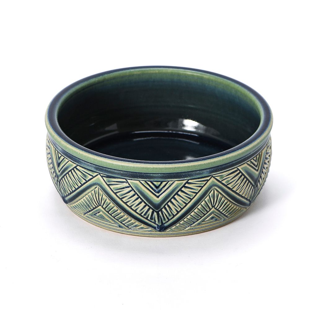 Hand Thrown Pet Bowl #07