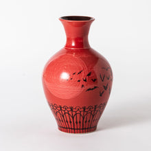 Load image into Gallery viewer, Hand Thrown Homage French Red Vase #08
