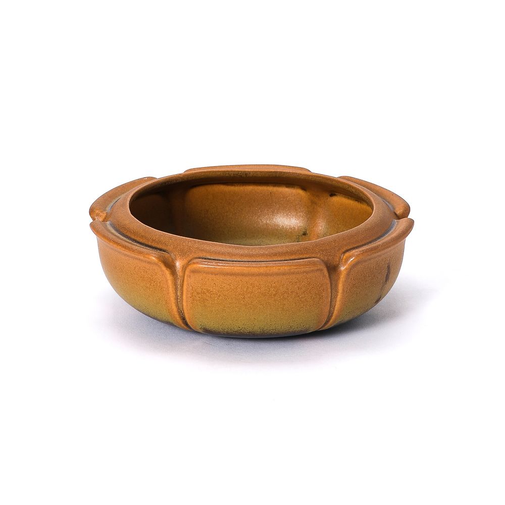 Large Flower Dish, Chestnut