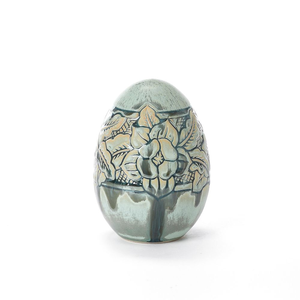 Hand Carved Medium Egg #308