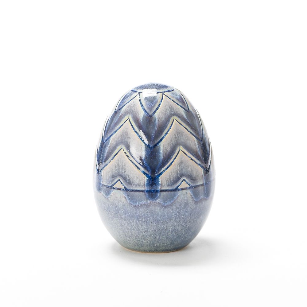 Hand Carved Medium Egg #029