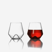 Load image into Gallery viewer, Monti-Rosso Wine Glasses, Set of 2
