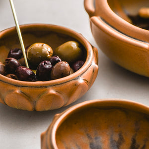 Small Flower Dish, Chestnut