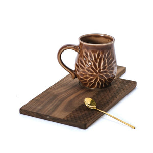 Emilia Cafe Set, Walnut Wood (Assorted Colors)