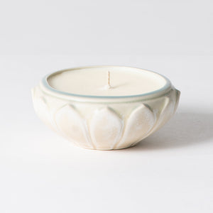 Small Flower Dish Candle - Toulouse, Cedar & Sage