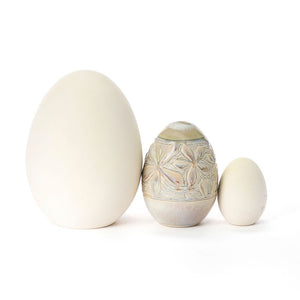 Hand Carved Medium Egg #315