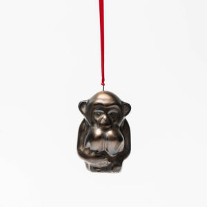 Shiri Monkey Ornament - Tungsten