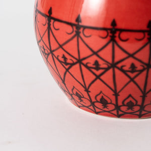 Hand Thrown Homage French Red Vase #09