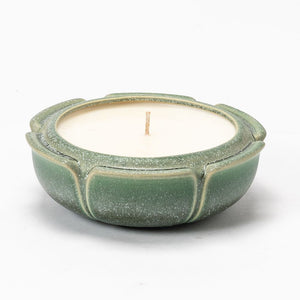 Large Flower Dish Candle - Dewdrop