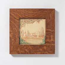 Load image into Gallery viewer, Cincinnati Skyline Tile Hand Painted
