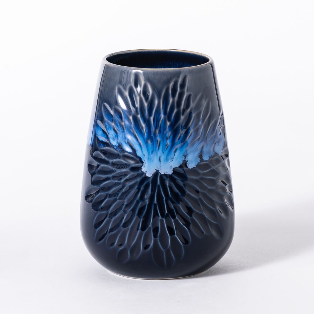 Emilia Medium Vase- Sapphire