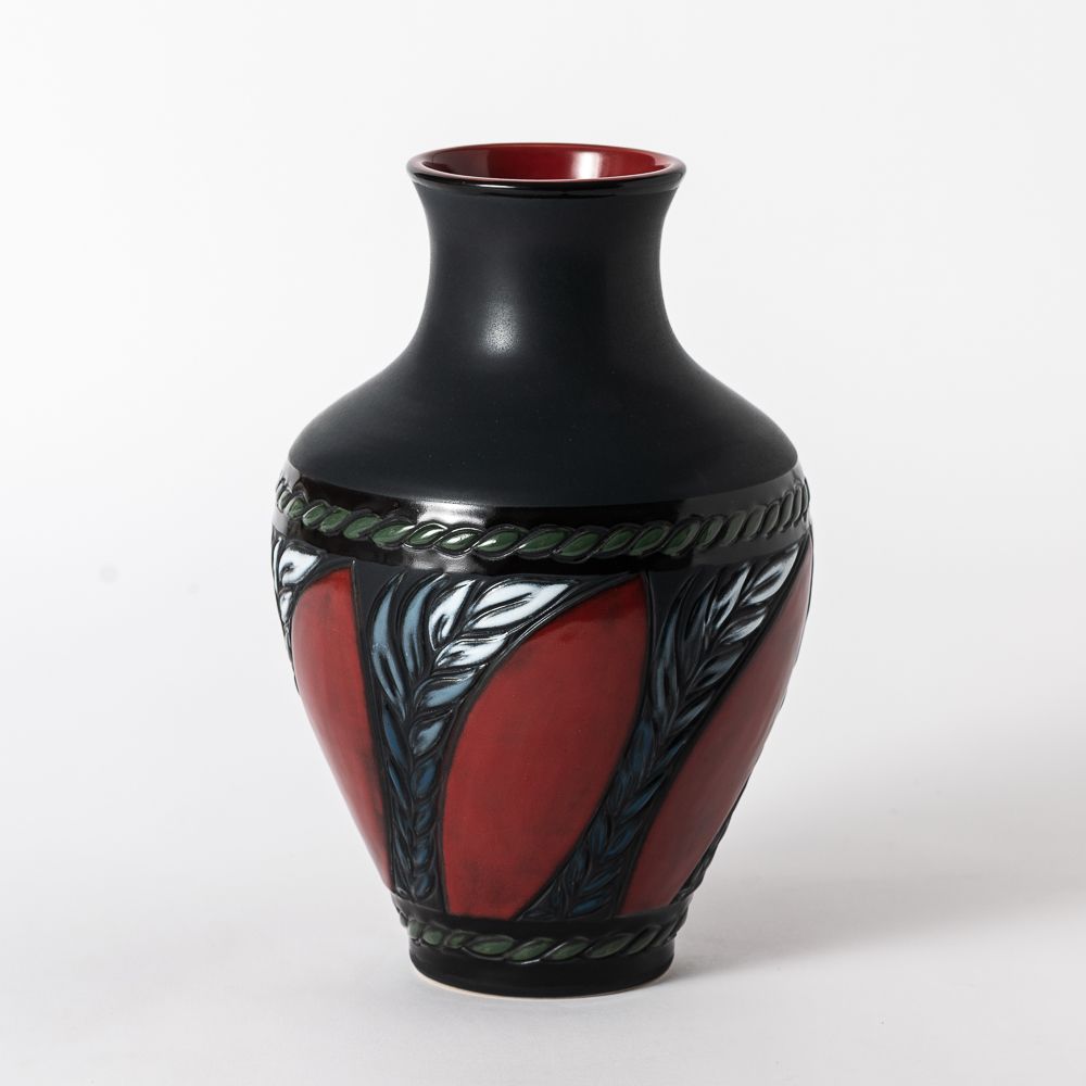 Hand Thrown Homage French Red Vase #10