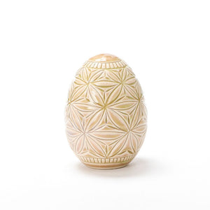 Hand Carved Medium Egg #045