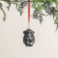 Shiri Monkey Ornament - Tungsten