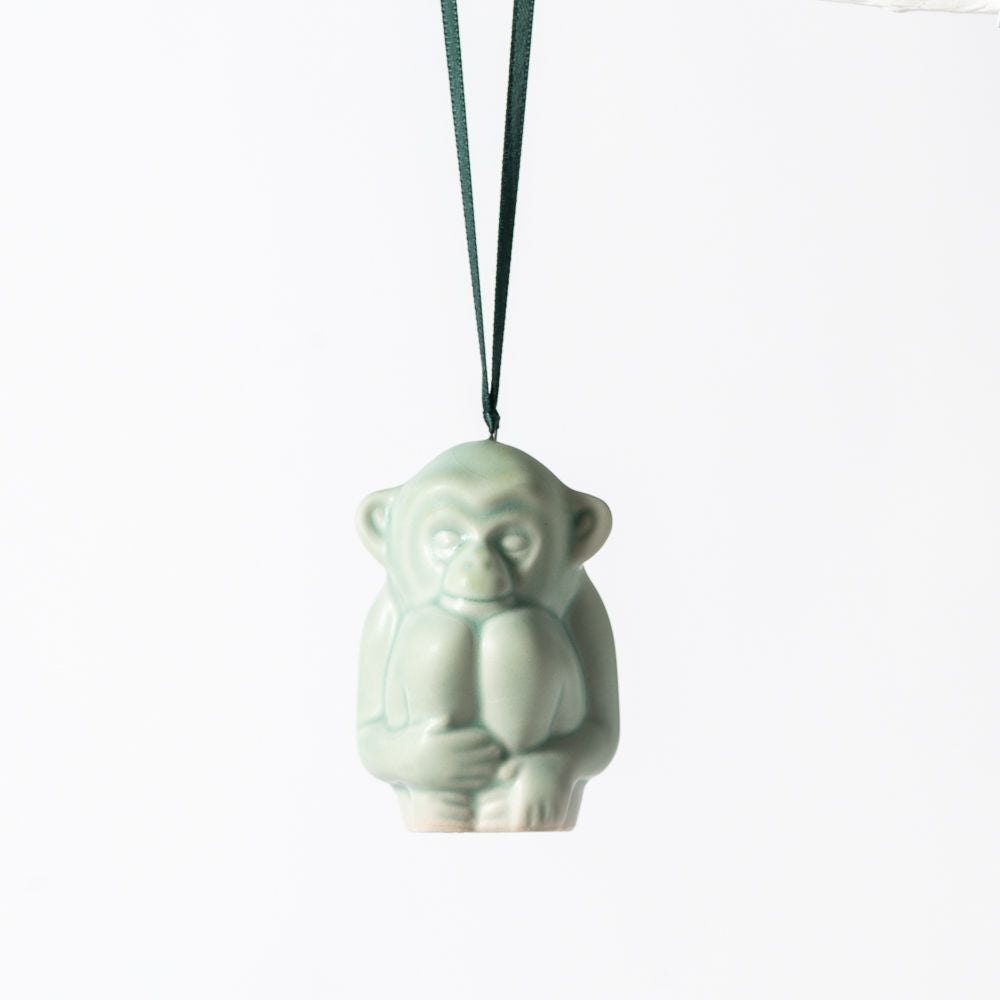 NEW! Shiri Monkey Ornament - Jadeite