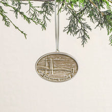 Load image into Gallery viewer, Roebling Bridge Ornament, Merino
