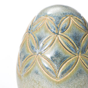 Hand Carved Medium Egg #037