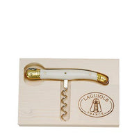 Jean Dubost Corkscrew with Ivory Colored Handle in a Box