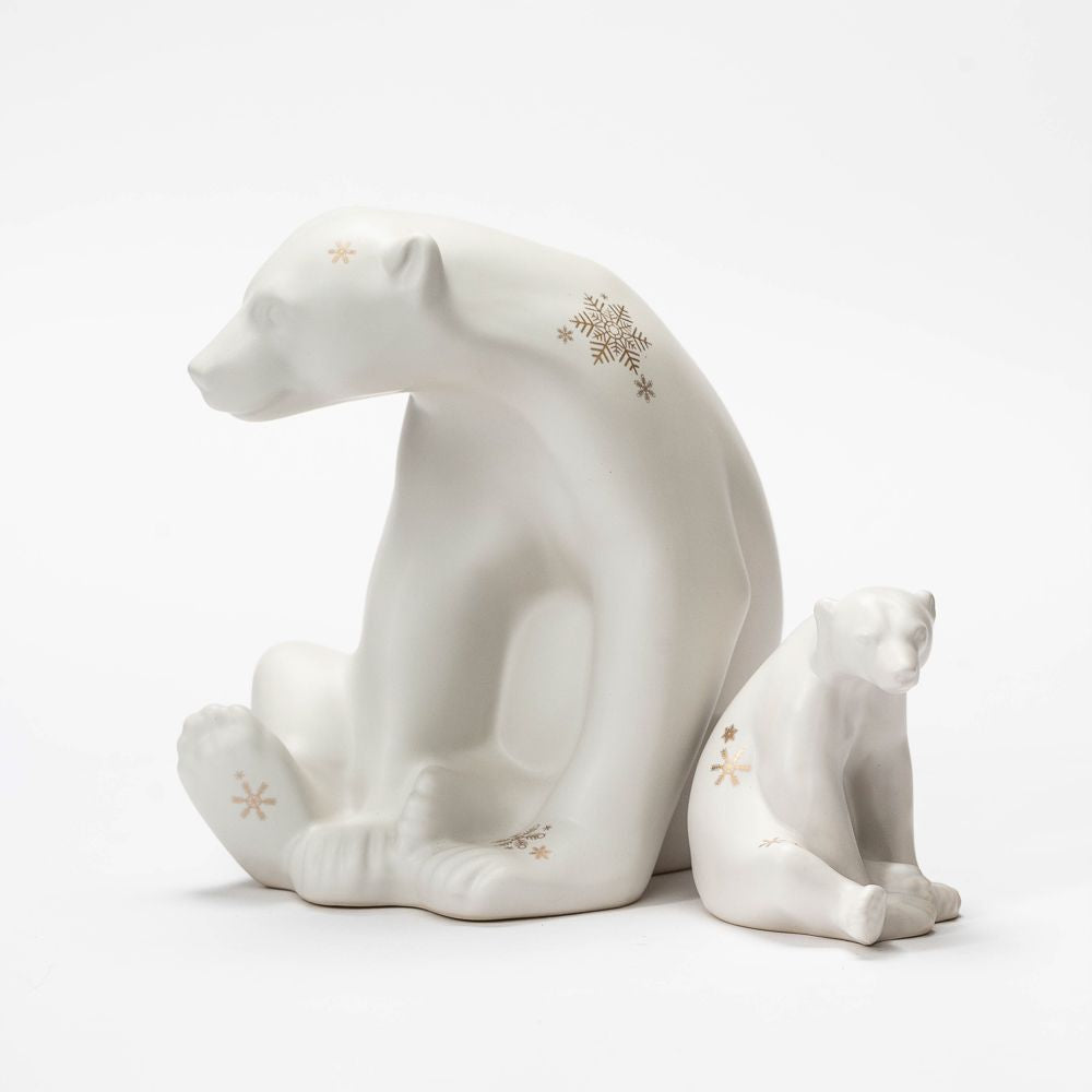 Abel Bear Figurine Set, Snowflake -Annapurna