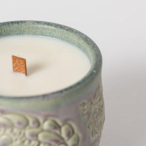 Hand Thrown Le Jardin Candle #065