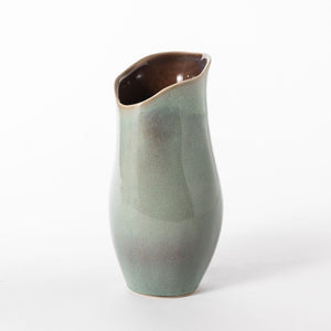 Riverstone Carafe|Vase - Seafoam - Warm Brown
