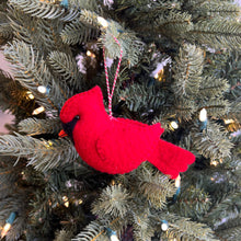 Load image into Gallery viewer, Felt Cardinal Ornament  
