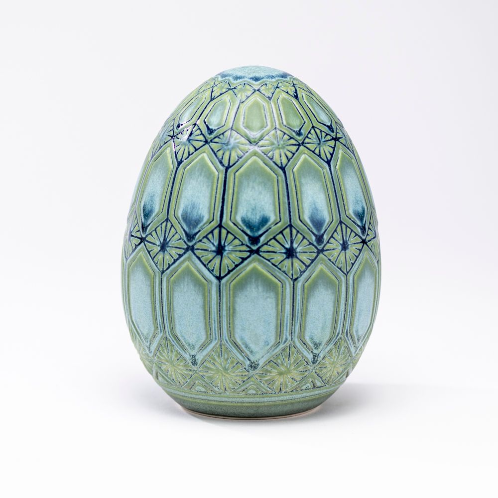 Hand-Carved Egg No. 131, Large