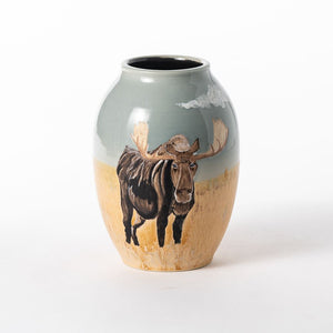 Hand Thrown Animal Kingdom Vase #37