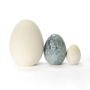 Hand Carved Medium Egg #279