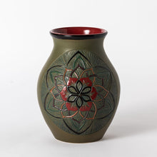 Load image into Gallery viewer, Hand Thrown Homage French Red Vase #11
