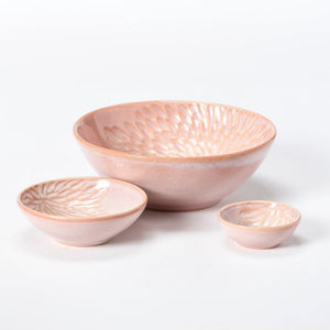 Emilia Bowl Set of 3- Peach Blossom