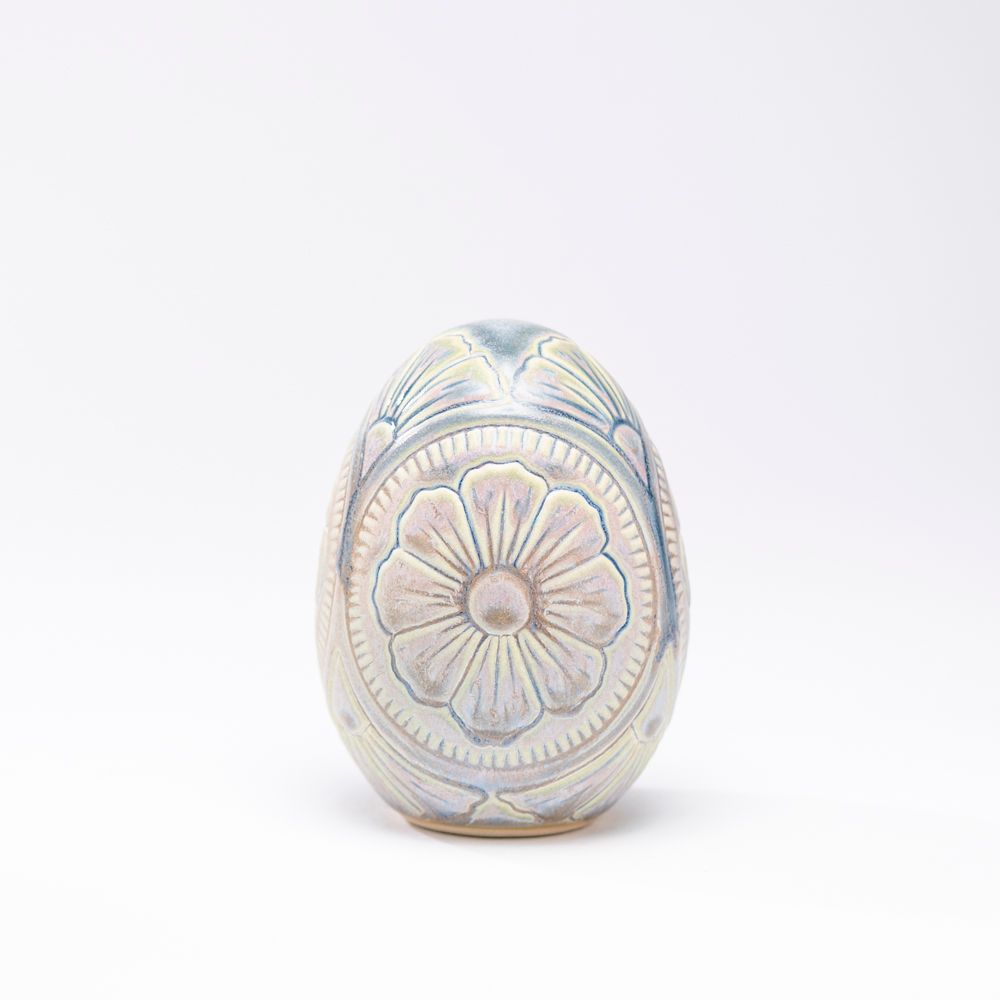 Hand-Carved Egg No. 135, Medium